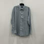 NWT Mens Blue White Check Long Sleeve Collared Pocket Button-Up Shirt Sz XL image number 1