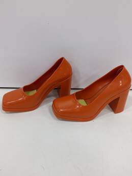 Melissa Ladies PVC Orange Heel Shoes Sz 7 alternative image