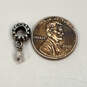 Designer Pandora 925 ALE Sterling Silver White Stone Classic Dangle Charm image number 2