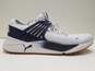 Puma Pacer Future White/Navy Knit Athletic Shoes Men's Size 13 image number 5