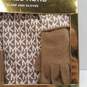 Michael Kors Knit Hat Scarves & Gloves Beige Gift Set image number 3