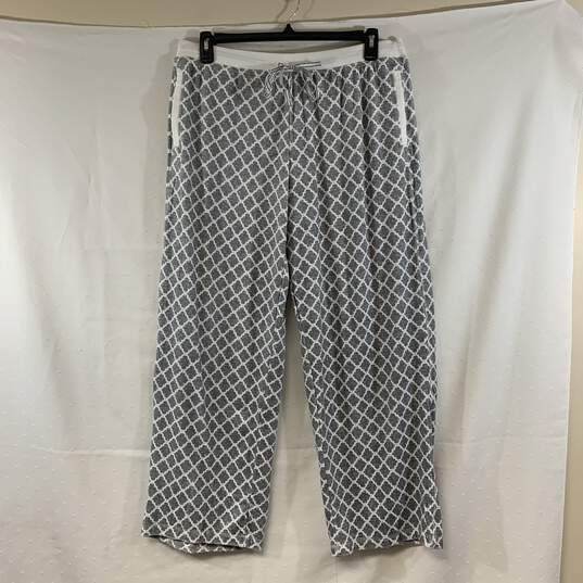 Women's Grey Nautica Fleece Pajama Set, Sz. XL image number 3