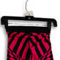Womens Pink Black Geometric Dri-Fit Elastic Waist Capri Leggings Size X image number 3