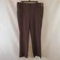 7th Ave Design Studio Women Brown Dress Pants 16 NWT image number 1
