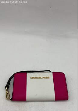 Michael Kors Pink White Wallet alternative image
