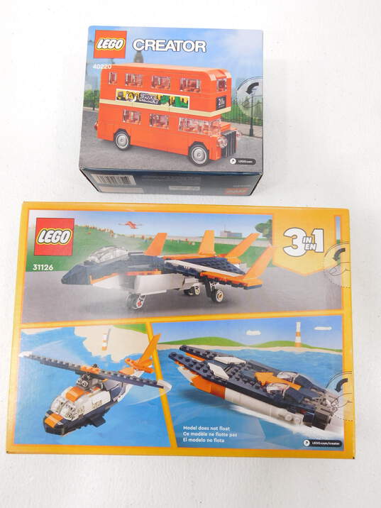 Creator Factory Sealed Sets 31126: Supersonic-jet & 40220: London Bus image number 4