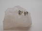 14k Yellow Gold Round Cut CZ Stud Earrings 0.9g image number 4