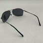 Womens Silver Polarized Lightweight UV Protection Aviator Sunglasses image number 4