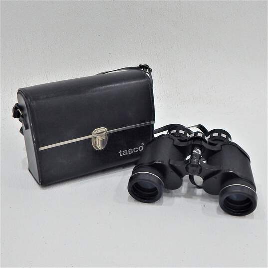 Vintage Tasco Binoculars 7X-15X35 Zoom Model No. 318 Coated Optics image number 1