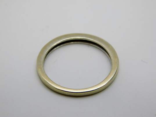 14K White Gold 0.05 CTTW Diamond Band Ring 2.0g image number 2