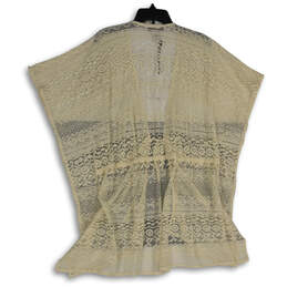NWT Womens Tan Lace Sleeveless Waist Tie Cover-Up Dress One Size alternative image