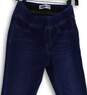 Womens Blue Denim Elastic Waist Pull-On Skinny Legs Jegging Jeans Size 6 image number 3