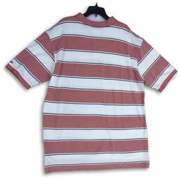 IZOD Mens White Red Striped Short Sleeve Collared Polo Shirt Size 2XLT alternative image