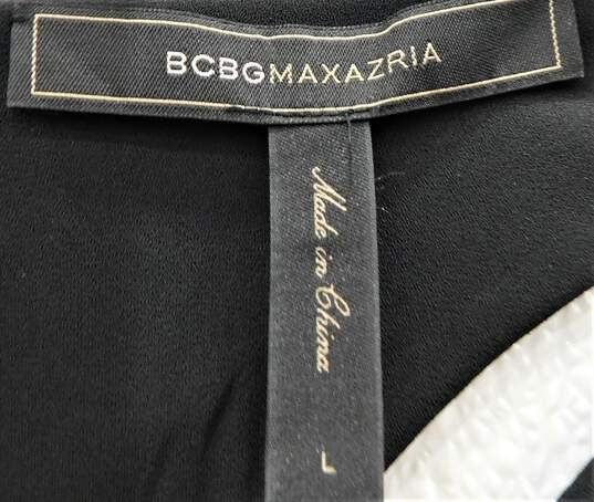 BCBGMaxazria Turquoise/Black Print Dress Women Size L image number 3