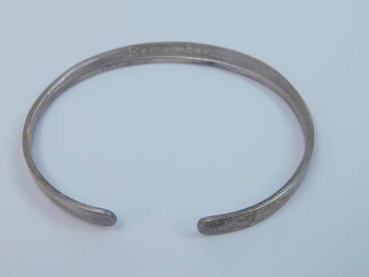 Kabana 925 Remember I Will Always Be There Cuff Bracelet 14.4g image number 1