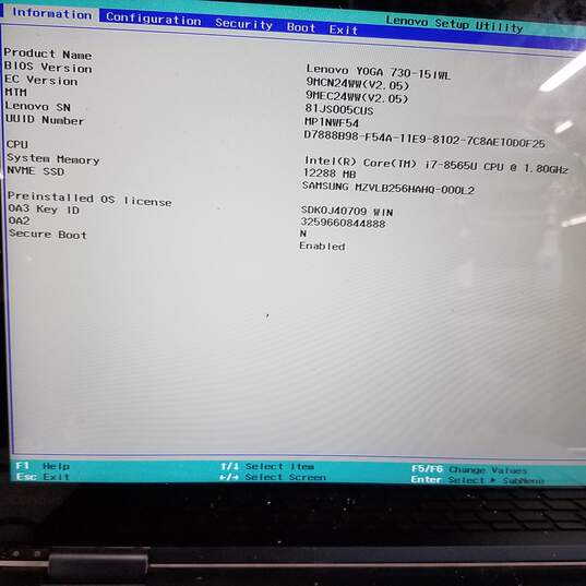 Lenovo Yoga 730-151WL Intel Core i7@1.8GHz Storage 256GB Memory 12GB Screen 15inch image number 4