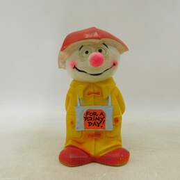 Vintage 1971 Save For A Rainy Day Clown Coin Bank Play Pal Plastics