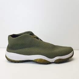 Nike Air Jordan Future Iguana Army Green, White Sneakers 656503-201 Size 10