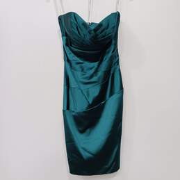 Women's Green Sleeveless David's Bridal Dress Size 4