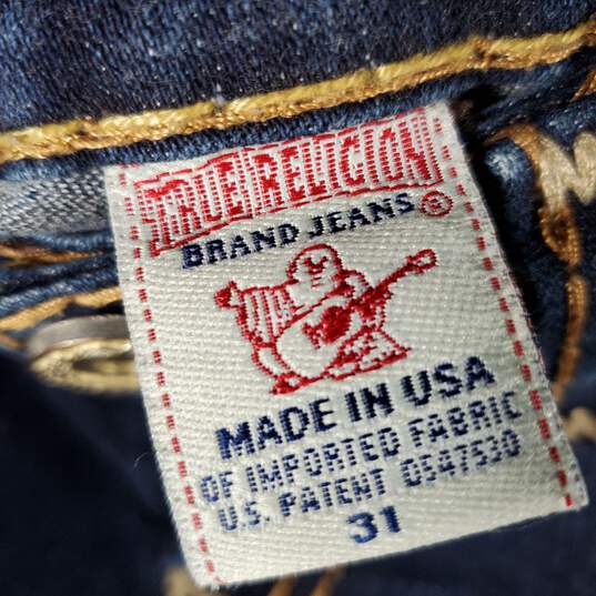 True Religion Women Blue BootCut Jeans Sz 31 image number 2