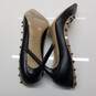 Valentino Garavani Black Leather Studded Heels Size 38 AUTHENTICATED image number 4