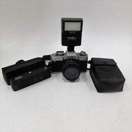 Minolta XG-1 SLR 35mm Film Camera W/ 50mm Lens Auto Winder & Flash