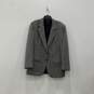Mens Gray Long Sleeve Notch Lapel Single-Breasted Two Button Blazer image number 1