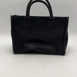 Karl Lagerfeld Womens Black Leather Inner Pocket Double Handle Tote Bag Purse alternative image