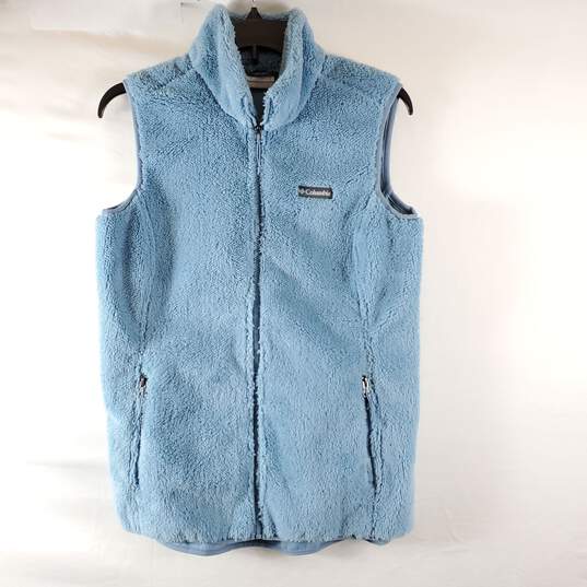 Buy the Columbia Women Blue Fleece Vest S