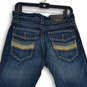 NWT Womens Blue Flex Denim Medium Wash Coin Pocket Straight Jeans Size 29 image number 4