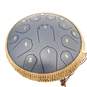 Unbranded 15-Note Blue Metal Tongue Drum w/ Carrying Case and Accessories image number 4