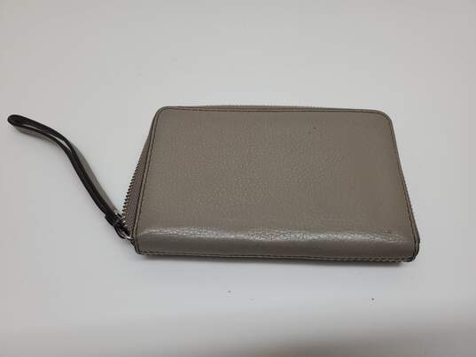 Marc Jacobs New York Gray Leather Card Coin Wallet image number 3
