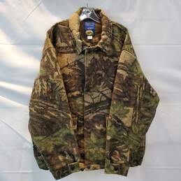 Pendleton Outdoorsman x Cabelas Wool Full Button/Zip Camo Hunting Jacket Size XL