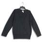 Chico's Womens Black Knitted Square Neck Long Sleeve Pullover Sweater Size 3 image number 1
