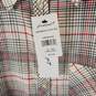 Foxcroft NYC Women Plaid Flannel Shirt 10 NWT image number 3