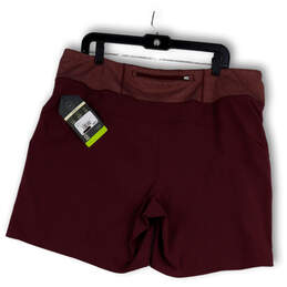 NWT Womens Purple Stretch Pockets Lightweight Pull-On Athletic Shorts Sz XL alternative image