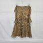 LAUREN Ralph Lauren Brown Paisley Patterned Silk Skirt WN Size XL NWT image number 1
