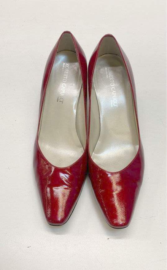 Roberto Capucci Red Pump Heels Size Women 10 image number 5