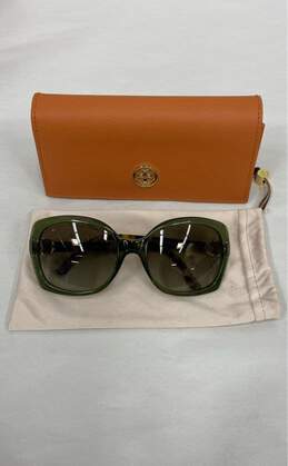 Tory Burch Green Sunglasses - Size One Size