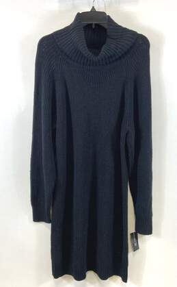 INC International Concepts Women Black Sweater Dress L