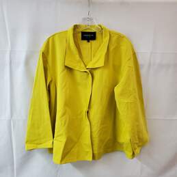 Yellow Snap Button Front Jacket Size L