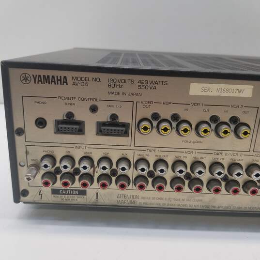Yamaha AV-34 Natural Sound Stereo Amplifier image number 10
