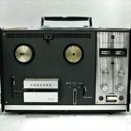 VNTG Concord 727 Reel-To-Reel Tapecorder w/ Built-In Speakers and Various Cables alternative image