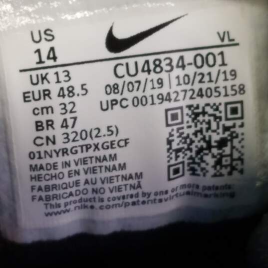 Nike Zoom Winflo 6 Black, Grey, Orange Sneakers CU4834-001 Size 14 image number 7