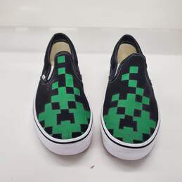 Vans Green Black Classic Slip On Shoes Men's Size 12