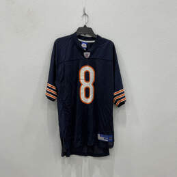 Mens Blue Orange NFL Chicago Bears Rex Grossman #8 Football Jersey Size L
