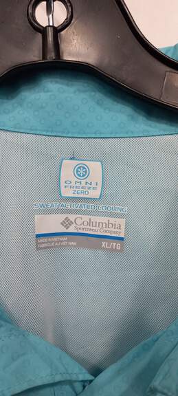 Columbia Men's Blue Activewear Button-Up Size XL alternative image