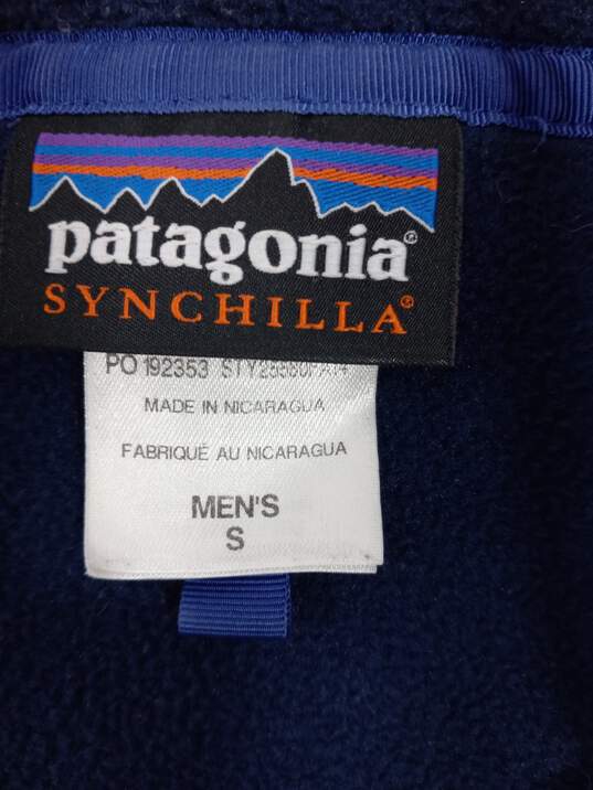 Men's Patagonia Lightweight Synchilla Snap-T Pullover Sweater Sz S image number 3