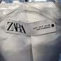 Zara Blue Knit Cropped Blazer Jacket WM Size S NWOT image number 3