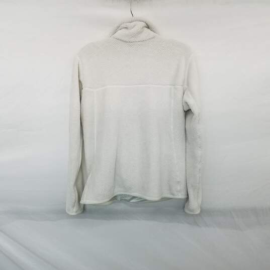 Patagonia White 1/4 Button Up Knit Pullover WM Size S image number 2